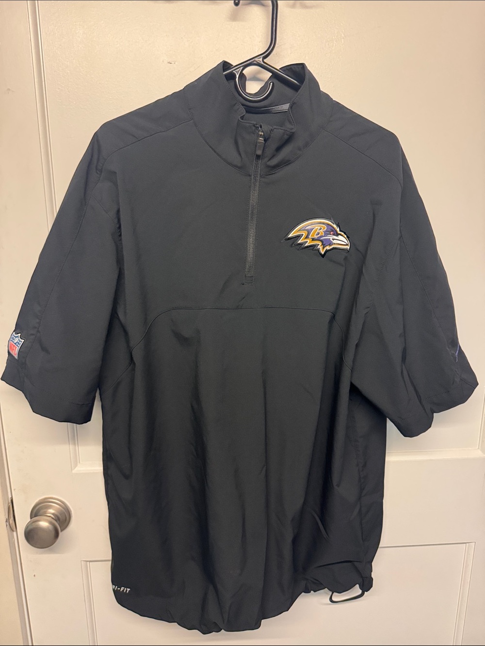 Nike Black Baltimore Ravens Quarter-Zip Performance Pullover